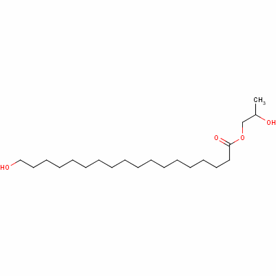 Hydroxyoctadecanoic acid, monoester with propane-1,2-diol Structure,33907-47-0Structure