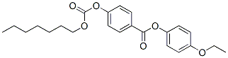 Benzoic acid, 4-[[(heptyloxy)carbonyl]oxy]-, 4-ethoxyphenyl ester Structure,33924-76-4Structure