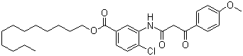 2’-Chloro-5’-(dodecyloxycarbonyl)-2-(4-methoxybenzoyl)acetanilide Structure,33942-96-0Structure