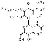 Naphthol as-bi N-acetyl-β-D-glucosaminide Structure,3395-37-7Structure