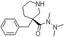 3-Piperidinecarboxylic acid, 3-(phenylmethyl)-, 1,2,2-trimethylhydrazide, (3r)- Structure,339539-84-3Structure