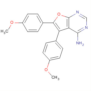 5,6-Bis(4-methoxyphenyl)-furo[2,3-d]pyrimidin-4-amine Structure,339590-38-4Structure