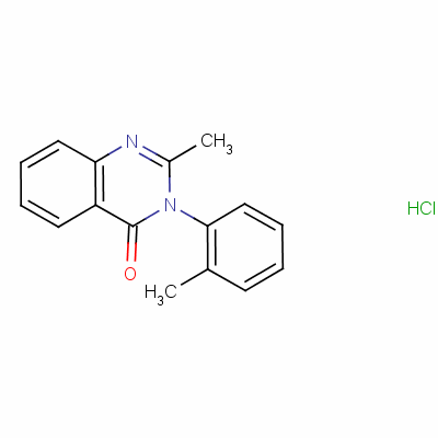 Methaqualone hydrochloride Structure,340-56-7Structure