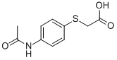 {[4-(Acetylamino)phenyl]thio}aceticacid Structure,3406-74-4Structure