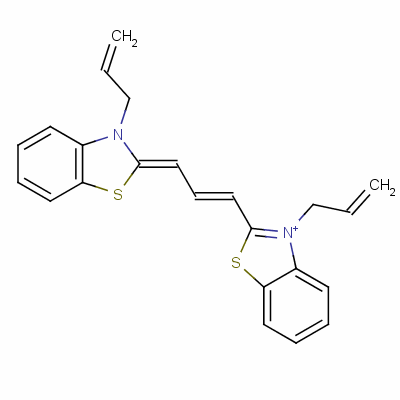 3-Allyl-2-[(1e,3z)-3-(3-allyl-1,3-benzothiazol-2(3h)-ylidene)-1-propen-1-yl]-1,3-benzothiazol-3-ium Structure,34263-37-1Structure