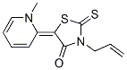 2-Thioxo-3-allyl-2-4-oxo-5-(n-methyl-pyrid-2-yliden)-1,3-thiazoldine Structure,34330-15-9Structure