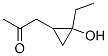 2-Propanone,1-(2-ethyl-2-hydroxycyclopropyl)-(9ci) Structure,343313-30-4Structure