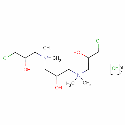 (2-Hydroxytrimethylene)bis[(3-chloro-2-hydroxypropyl)dimethylammonium] dichloride Structure,34348-46-4Structure