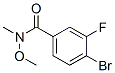 4-Bromo-3-fluoro-N-methoxy-N-methyl-benzamide Structure,343564-56-7Structure