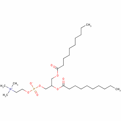 1,2-Didecanoyl-sn-glycero-3-phosphocholine Structure,3436-44-0Structure