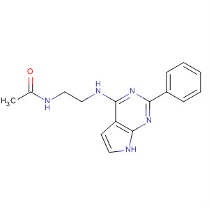 N-[2-[(2-phenyl-7h-pyrrolo[2,3-d]pyrimidin-4-yl)amino]ethyl]acetamide Structure,343632-20-2Structure