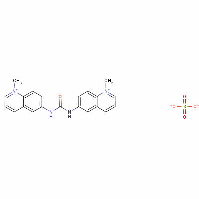 1,3-Bis(1-methylquinolin-1-ium-6-yl)urea sulfate Structure,34374-08-8Structure