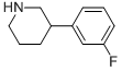 3-(3-Fluorophenyl)piperidine Structure,343856-71-3Structure