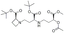 (2S,3s,3s)-n-[3-(3-乙酰氧基-3-甲氧基羰基丙烷氨基)-3-叔丁氧基羰基丙烷]氮雜丁烷-2-羧酸叔丁酯結(jié)構(gòu)式_344299-89-4結(jié)構(gòu)式