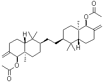 1,2-乙烷二基二[(1S,4aR,6S,8aR)-5,5,8A-三甲基-2-亞甲基十氫萘-1,6-二基]二乙酸酯結構式_34434-99-6結構式