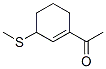 Ethanone,1-[3-(methylthio)-1-cyclohexen-1-yl ]-(9ci) Structure,344747-18-8Structure