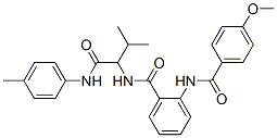 (9Ci)-2-[(4-甲氧基苯甲?；?氨基]-N-[2-甲基-1-[[(4-甲基苯基)氨基]羰基]丙基]-苯甲酰胺結(jié)構(gòu)式_345237-95-8結(jié)構(gòu)式