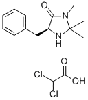 (5S)-(-)-2,2,3-三甲基-5-芐基-4-咪唑啉酮二氯乙酸結(jié)構(gòu)式_345358-20-5結(jié)構(gòu)式