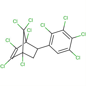 5-(Tetrachlorophenyl)-1,2,3,4,7,7-hexachloro-2-norbornene Structure,34571-15-8Structure