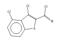 3,4-Dichloro-1-benzothiophene-2-carbonyl chloride Structure,34576-86-8Structure