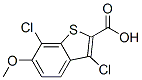 3,7-Dichloro-6-methoxy-benzo[b]thiophene-2-carboxylic acid Structure,34576-89-1Structure