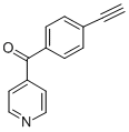 (4-乙炔苯基)-4-吡啶甲酮結(jié)構(gòu)式_345911-44-6結(jié)構(gòu)式