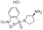 (S)-1-(2-硝基-苯磺酰基)-吡咯烷-3-胺鹽酸鹽結(jié)構(gòu)式_346421-67-8結(jié)構(gòu)式