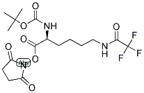 2,5-二氧代-1-吡咯烷基N<sup>2</sup>-{[(2-甲基-2-丙基)氧基]羰基}-N<sup>6</sup>-(三氟乙?；?賴氨酸酯結(jié)構(gòu)式_34695-46-0結(jié)構(gòu)式