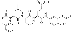 Z-leu-leu-glu-amc結(jié)構(gòu)式_348086-66-8結(jié)構(gòu)式