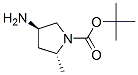 1-Pyrrolidinecarboxylic acid, 4-amino-2-methyl-, 1,1-dimethylethyl ester, (2r,4r)- (9ci) Structure,348165-63-9Structure