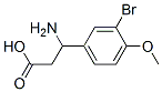 3-Amino-3-(3-bromo-4-methoxy-phenyl)-propionic acid Structure,34840-91-0Structure