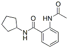 Benzamide,2-(acetylamino)-n-cyclopentyl-(9ci) Structure,348614-32-4Structure