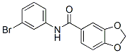 N-(3-bromophenyl)-1,3-benzodioxole-5-carboxamide Structure,349114-14-3Structure