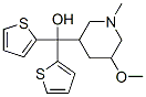 5-Methoxy-1-methyl-a,a-di(2-thienyl)-3-piperidinemethanol Structure,35012-51-2Structure