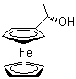 (R)-1-二茂鐵基乙醇結(jié)構(gòu)式_35025-24-2結(jié)構(gòu)式