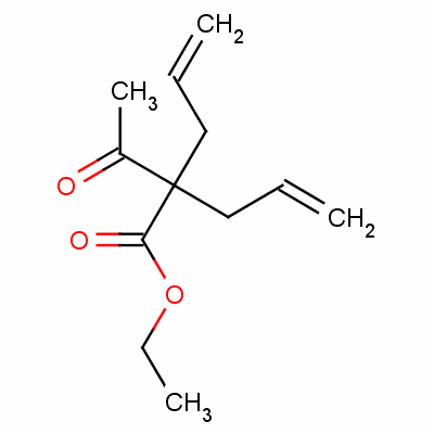 Ethyl 2-acetyl-2-prop-2-enylpent-4-enoate Structure,3508-77-8Structure