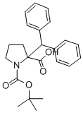 1-Boc-2-(diphenylmethyl)-2-pyrrolidinecarboxylic acid Structure,351002-64-7Structure