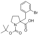 1-Boc-2-(2-bromobenzyl)-2-pyrrolidinecarboxylic acid Structure,351002-85-2Structure