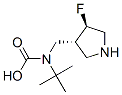 {[(3R,4r)-4-fluoro-3-pyrrolidinyl]methyl}(2-methyl-2-propanyl)carbamic acid Structure,351370-65-5Structure