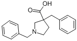 1,3-Dibenzyl-3-pyrrolidinecarboxylic acid Structure,351371-00-1Structure