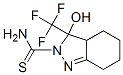 3,3a,4,5,6,7-Hexahydro-3-hydroxy-2-thiocarbamoyl-3-trifluoromethyl-2H-indazole Structure,35179-58-9Structure