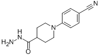 1-(4-Cyanophenyl)-4-piperidinecarbohydrazide Structure,352018-91-8Structure