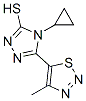 4-Cyclopropyl-5-(4-methyl-1,2,3-thiadiazol-5-yl)-4H-1,2,4-triazole-3-thiol Structure,352018-98-5Structure