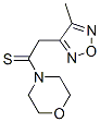 Morpholine,4-[2-(4-methyl-1,2,5-oxadiazol-3-yl)-1-thioxoethyl ]-(9ci) Structure,352349-19-0Structure