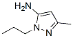 5-Methyl-2-propyl-2H-pyrazol-3-ylamine Structure,3524-34-3Structure