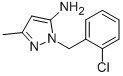 1-(2-Chlorobenzyl)-3-methyl-1H-pyrazol-5-amine Structure,3524-40-1Structure