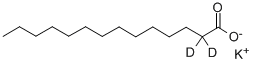 Potassium tetradecanoate-2,2-d2 Structure,352438-85-8Structure