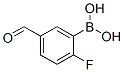 2-Fluoro-5-formylphenylboronic acid Structure,352534-79-3Structure