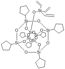 PSS-Trivinylsilyloxy-Heptacyclopentyl substituted Structure,352538-79-5Structure