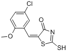 (5E)-5-(5-Chloro-2-methoxybenzylidene)-2-mercapto-1,3-thiazol-4(5H)-one Structure,352700-55-1Structure